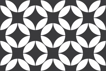 Fotobehang Bestsellers Zwart-wit naadloos geometrisch patroon