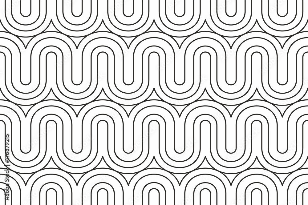 Poster geometric seamless pattern with linear