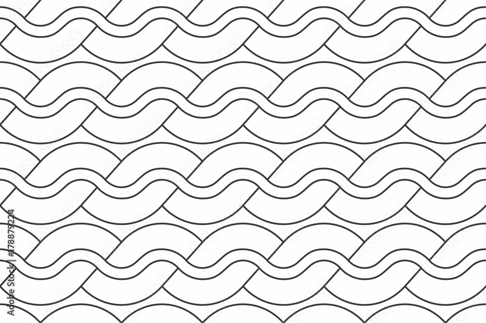 Poster geometric seamless pattern with linear