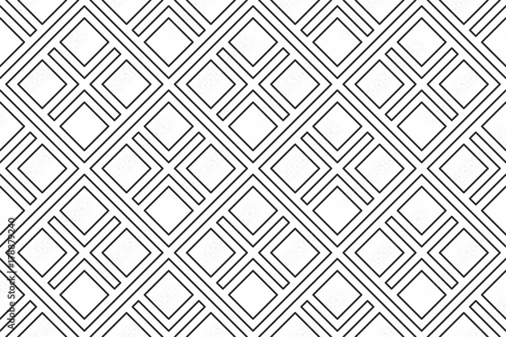 Poster geometric seamless pattern with linear