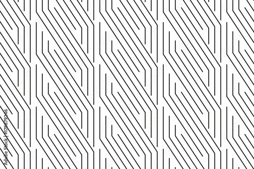Poster geometric seamless pattern with linear