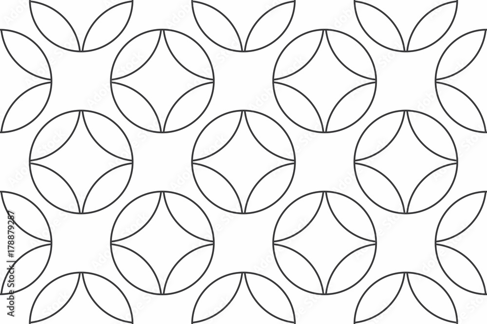 Poster geometric seamless pattern with linear