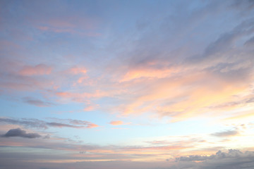 Naklejka na ściany i meble Sky background in sunset time