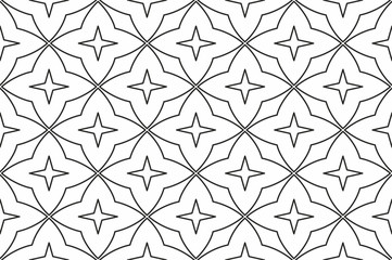Geometric seamless pattern with linear