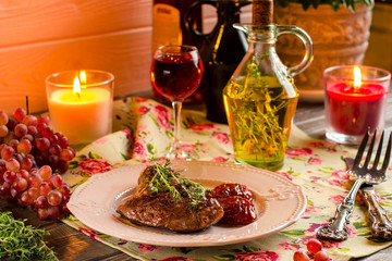 Beautiful still life with meat