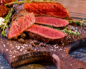 Beautiful background for the menu - steak.