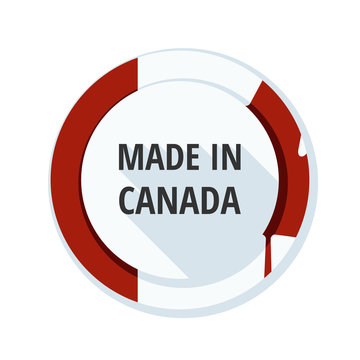 Made in Canada label illustration