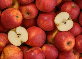 Fototapeta na wymiar Red apples background