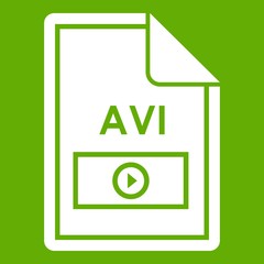File AVI icon green