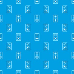 Subwoofer pattern seamless blue