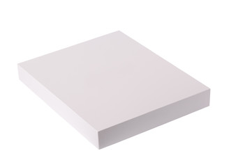 White box template isolated with clipping path