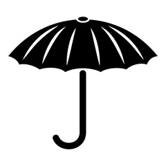 Protection umbrella icon, simple style