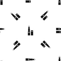 Lipstick pattern seamless black