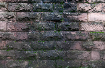 Old Brick Wall Texture with mos