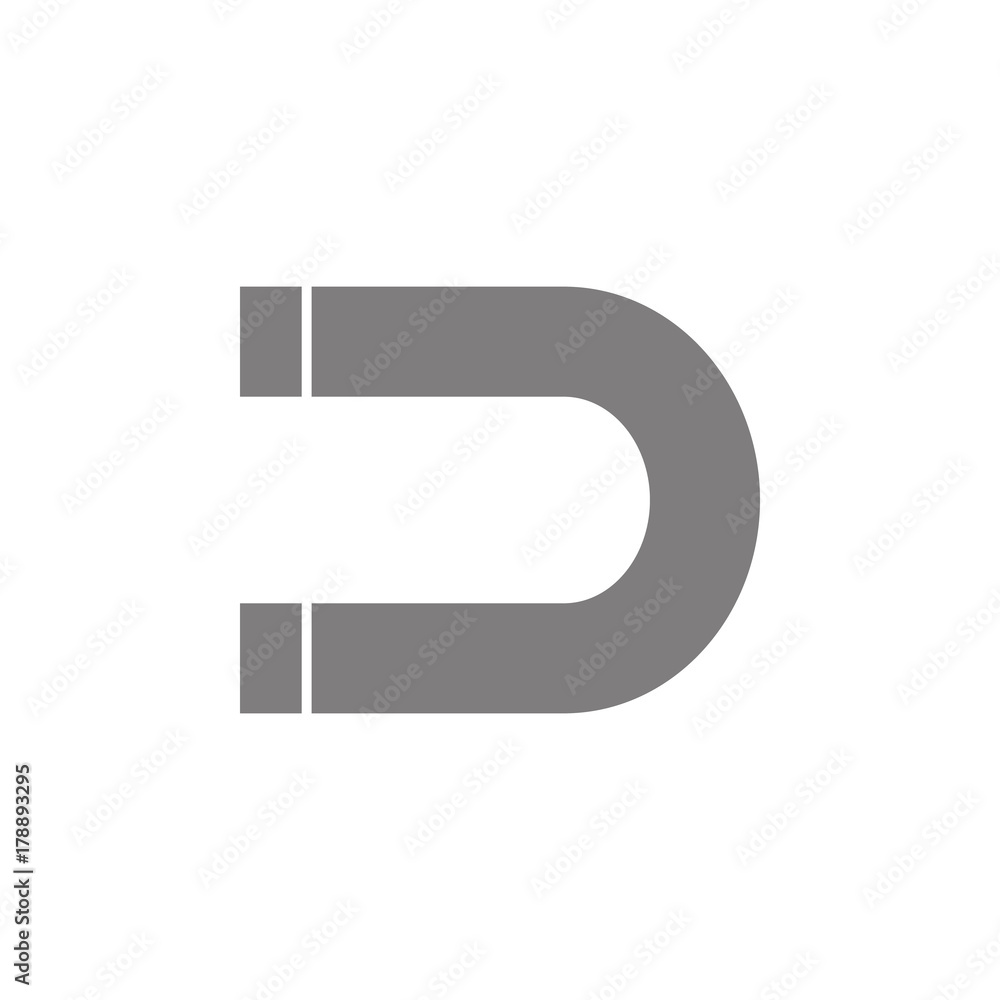 Poster magnet icon simple web black icon, can be used as web element icon