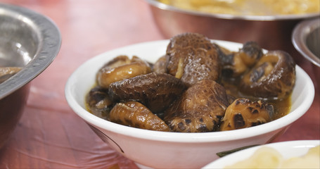 Mushroom in bowl