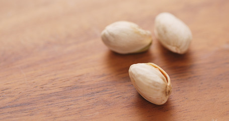 Pistachio on the table