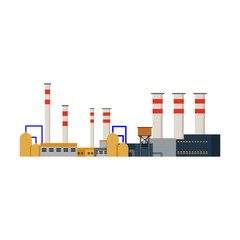 Factory Industrial Buildings Power plants vector