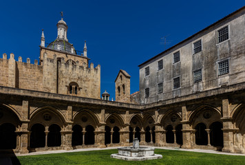 The Old Cathedral of Coimbra, Portugal.