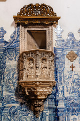 Pulpit in the Monastery of Santa Cruz in Coimbra, Portugal.