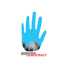 International Day of Democracy Logo Vector Template Design
