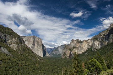 Tunnel View and Yosemite Valley, Yosemite National Park, California, USA