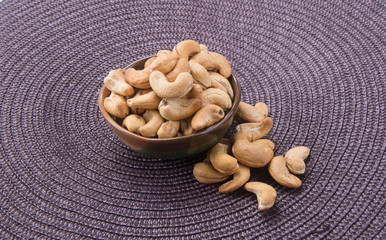 nuts. cashew nuts on the background