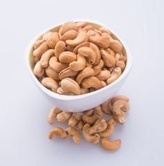 nuts. cashew nuts on the background