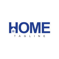 Home Logo Vector Template Design