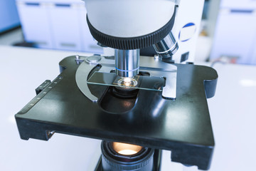 Close up of Microscopes in Laboratory