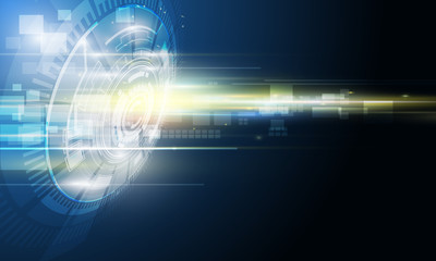 Abstract futuristic digital technology background. Illustration Vector
