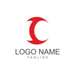 C Logo Vector Template Design