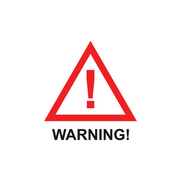 Warning Logo Vector Template Design