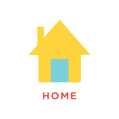 Home page icon logo vector design illustration