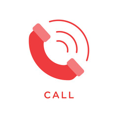 Call icon vector logo design illustration