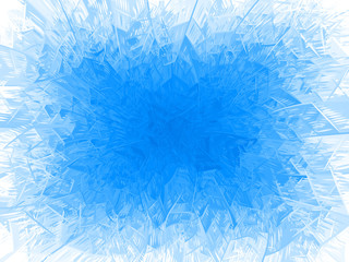 Vector blue frost frame