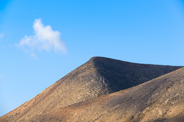 A beautiful Volcanic Landscape of  Lanzarote. Canary Islands. Spain