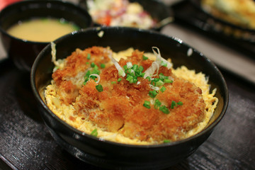 japanese style Steamed Egg. selective focus and with a very shallow depth of field