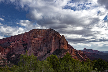 Kolob Canyons, part of Zion Nation Park, just after a storm.