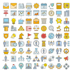 office icons, business management icons