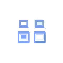 icons computer Networking concept and technology design blue on white background. web. Symbols. vector illustration