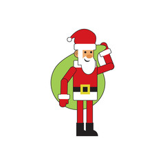 Fun Santa Claus Gift Bag