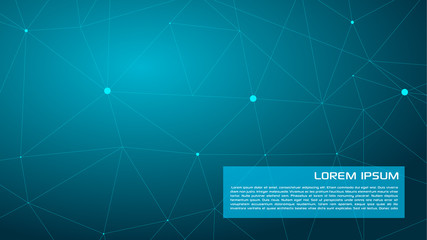 Vector abstract geometrical background in blue color