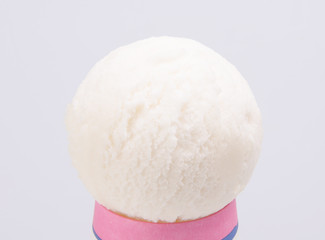 ice cream topped with toppings