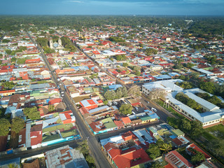 Obraz premium Landscape of Jinotepe town