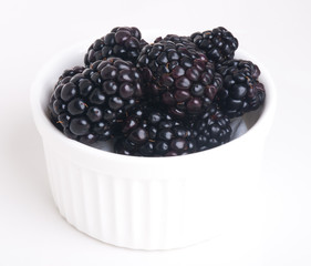 blackberry isolated on a white background