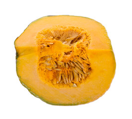 pumpkin isolated on the white background .