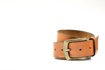 Belt on white background