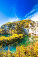     Plitvice Lakes National Park in Croatia in autumn 