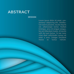 Abstract background for brochure, cover. Template for the poster, banner, wallpaper, paper. Vector. With Space for text. Blue.